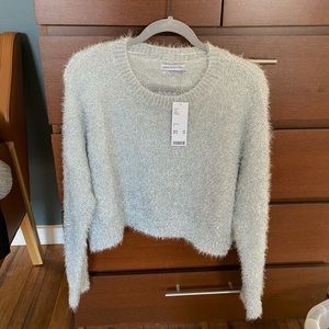 Urban Outfitters glitter eyelash sweater NWT
